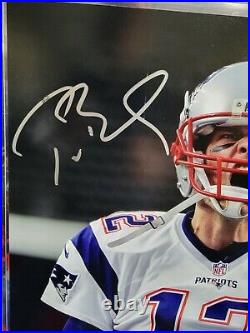 Tom Brady Autographed Original Patriots Scream 16x20 Photograph TriStar Hologram