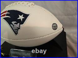 Tom Brady Autographed Patriots Football With Coa