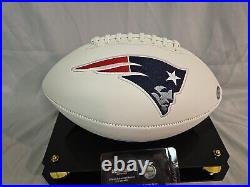 Tom Brady Autographed Patriots Football With Coa