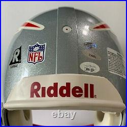 Tom Brady Autographed Patriots Full Sized NFL Football Helmet Tristar & Jsa Coa