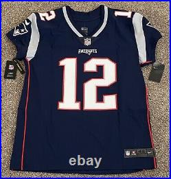 Tom Brady Autographed Patriots Nike Vapor Elite Jersey Patriots COA