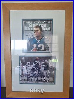 Tom Brady Autographed Patriots Photograph Professionally Framed Withcoa