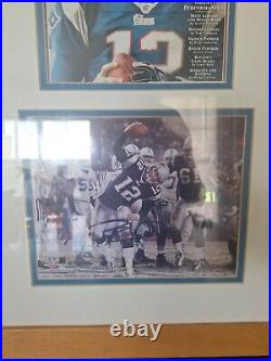 Tom Brady Autographed Patriots Photograph Professionally Framed Withcoa