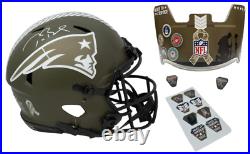 Tom Brady Autographed Patriots STS Custom Visor Speed Authentic Helmet Fanatics