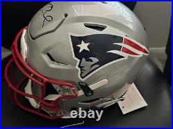 Tom Brady Autographed Patriots Speed Flex Authentic Helmet FANATICS COA