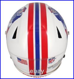 Tom Brady Autographed Patriots Throwback Speed Flex Helmet with Visor Fanatics