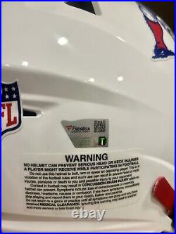 Tom Brady Autographed Patriots Throwback Speed Flex Helmet with Visor Fanatics COA