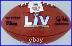 Tom Brady Autographed SB LV NFL Leather Football Buccaneers Fanatics AA0062222