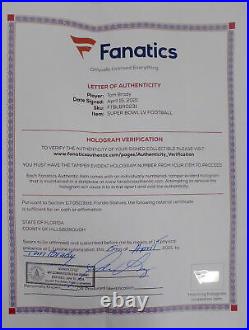 Tom Brady Autographed SB LV NFL Leather Football Buccaneers Fanatics AA0062222