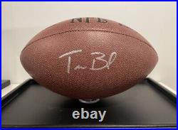 Tom Brady Autographed Signed Full Size Football With Coa Patriots Goat