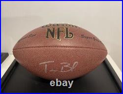 Tom Brady Autographed Signed Full Size Football With Coa Patriots Goat