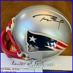 Tom Brady Autographed Signed Mini Helmet JSA LOA Patriots Read