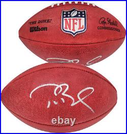 Tom Brady Autographed Signed NFL Leather Football Patriots Fanatics Holo 202346