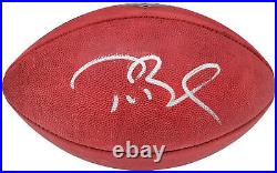 Tom Brady Autographed Signed NFL Leather Football Patriots Fanatics Holo 202346