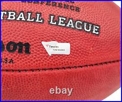 Tom Brady Autographed Signed NFL Leather Football Patriots Fanatics Holo 202346