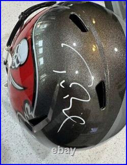 Tom Brady Autographed Signed Patriots Buccaneers Fs Replica Helmet Fanatics