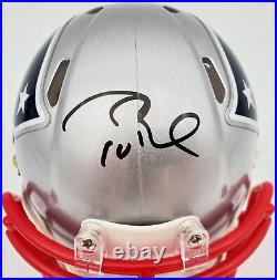 Tom Brady Autographed Signed Patriots Replica Speed Mini Helmet Fanatics 193988
