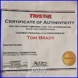 Tom Brady Autographed Super Bowl XXXIX Official Football TriStar Patriots