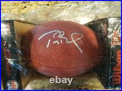 Tom Brady Autographed Superbowl 51 Football, Display Case, & Game Placard