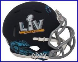 Tom Brady Autographed Tampa Bay Buccaneers SB LV Logo Speed Mini Helmet Fanatics