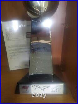 Tom Brady Autographed Tampa Bay Super Bowl 55 Trophy