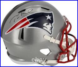 Tom Brady Buccaneers/Patriots Signed Half/Half Helmet-Signature NE Side