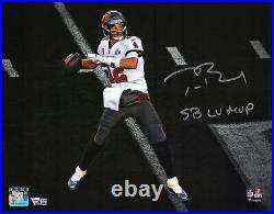 Tom Brady Buccaneers Super Bowl LV Champs Signed 11x14 SB LV Photo withLV MVP Insc