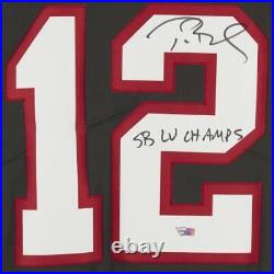 Tom Brady Buccaneers Super Bowl LV Champs Signed Nike Jersey LV CHAMPS Insc