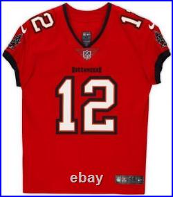 Tom Brady Buccaneers Super Bowl LV Champs Signed Red Nike Jersey LV CHAMPS Ins