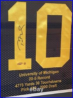 Tom Brady Framed Autographed Michigan Jersey LE 2/10 TRISTAR/STEINER RARE SIGN