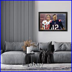 Tom Brady Framed Canvas NFL Legend Patriots & Buccaneers