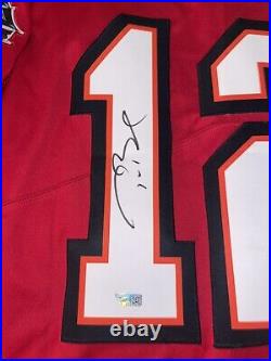 Tom Brady GOAT Tampa Bay Bucs Autographed Jersey Fanatics Authenticated