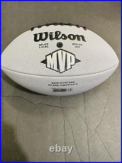 Tom Brady Hand Signed Autograph Wilson NFL MVP Football With COA Future HOF