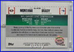 Tom Brady/Joe Montana Autographed card