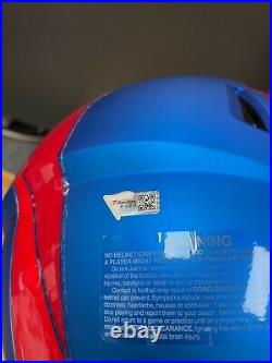 Tom Brady Julian Edelman Rob Gronkowski Signed Auto SB Helmet Fanatics LE #18/18