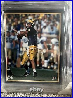 Tom Brady Michigan Wolverines Signed 16x20 Fanatics Authenticated