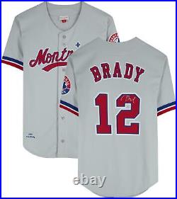 Tom Brady Montreal Expos Autographed Mitchell & Ness Gray Authentic Jersey