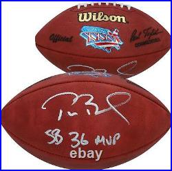 Tom Brady NFL New England Patriots Signed Super Bowl XXXVI Football MVP