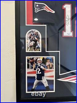 Tom Brady New England Patriots 34x42 Framed Autographed Jersey