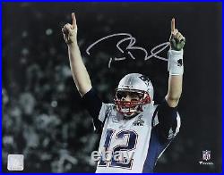 Tom Brady New England Patriots Autographed 11 x 14 Spotlight Photograph