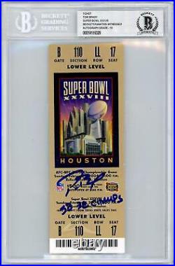 Tom Brady New England Patriots Autographed Super Bowl XXXVIII