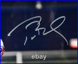 Tom Brady New England Patriots FRMD Signed 16x20 Horizontal Throwing Photo