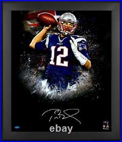 Tom Brady New England Patriots Framed Signed 20x24 2016 In Focus Photo TRISTAR
