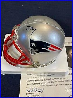Tom Brady New England Patriots Signed Autographed Mini Helmet Full JSA LOA COA