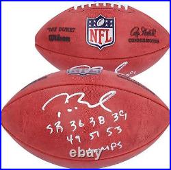 Tom Brady New England Patriots Signed Duke Full Color Football withSB Champ Insc