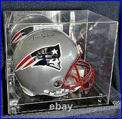 Tom Brady New England Patriots Signed Full-Sized Riddell Helmet In Showcase COA