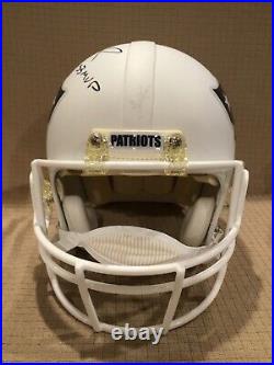 Tom Brady New England Patriots Signed Helmet 3x SB MVP Insc. Sports Mem. COA