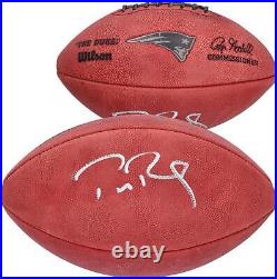 Tom Brady New England Patriots Signed Metallic Duke Pro Football