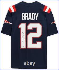 Tom Brady New England Patriots Signed Navy 2022 Present Nike Limited Jersey
