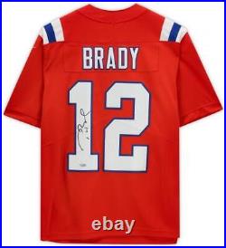 Tom Brady New England Patriots Signed Red 2022 Present Nike Limited Jersey